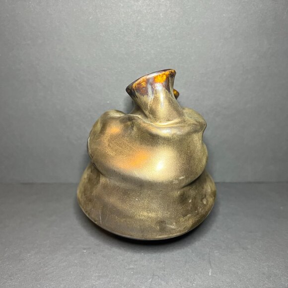 Jodi Sommer Signed Hand Crafted Decorative Abstract Studio Art Folded Pot Vase - Picture 2 of 8